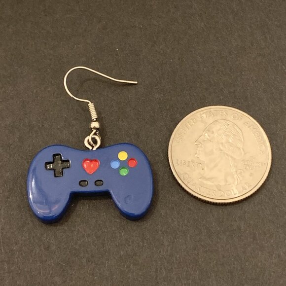 X Box Earrings, Gaming Earrings, Novelty Earrings, Gift Idea, Silly Earr… - Picture 3 of 4